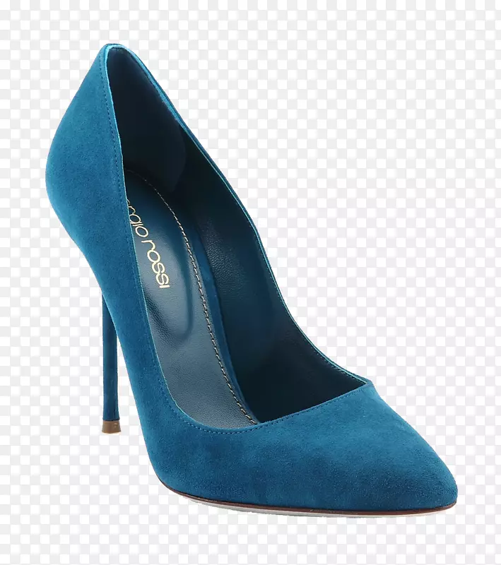 蓝色鞋高跟鞋Absatz-真正的蓝色高跟鞋