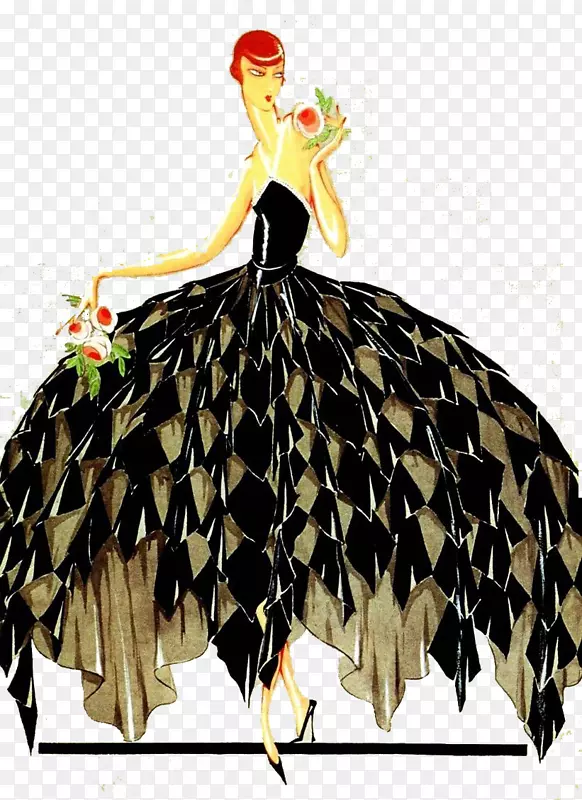 珍妮·兰文时尚设计卡萨·迪莫达-黑色连衣裙女装