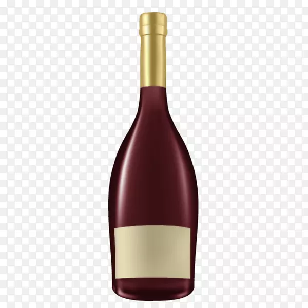 红酒香槟酒瓶-优雅的红酒瓶