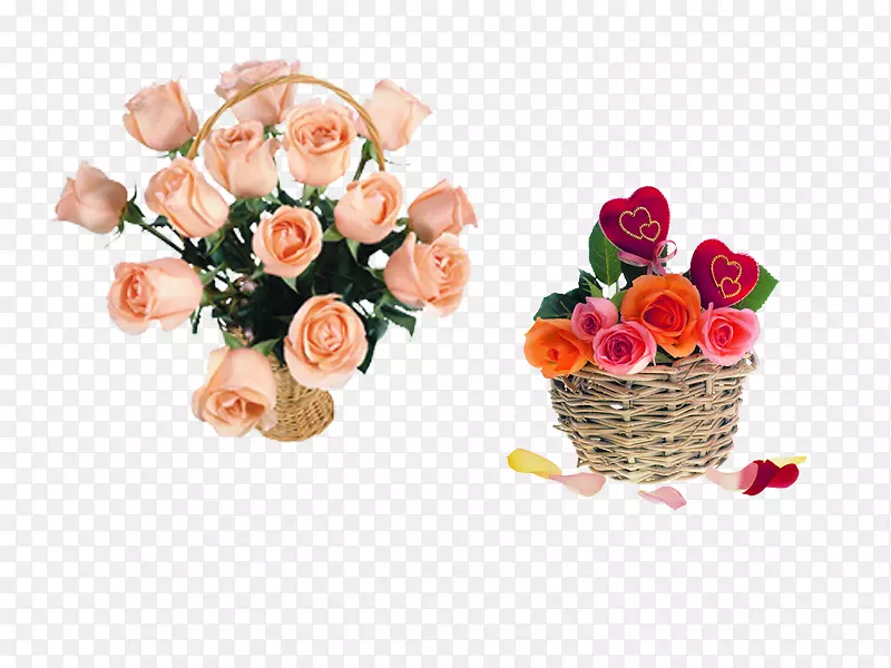 花蓝色礼物-浪漫的玫瑰花束
