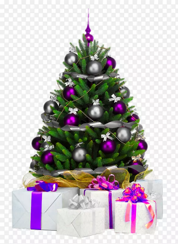圣诞树，圣诞装饰品-美丽的圣诞树