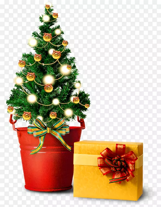圣诞树礼物圣诞老人-淘宝材料，圣诞树装饰