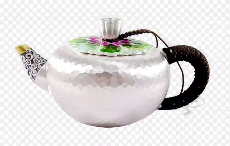 银茶壶-精致的银壶