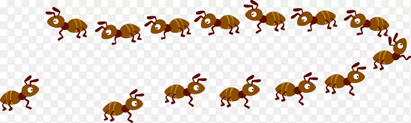蚂蚁卡通-可爱的卡通蚂蚁
