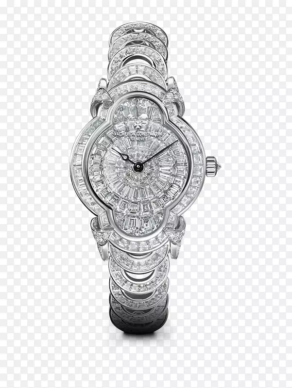 瓦契隆康斯坦丁手表珠宝钻石钟-瓦契隆君士坦丁手表银制手表女式钻石机械手表
