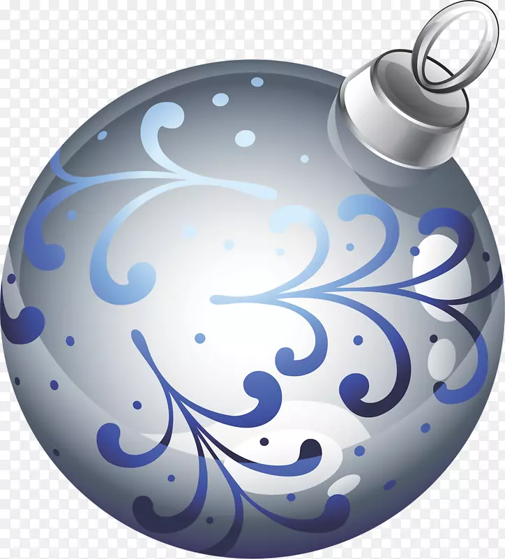 球圣诞装饰品-银色圣诞装饰球