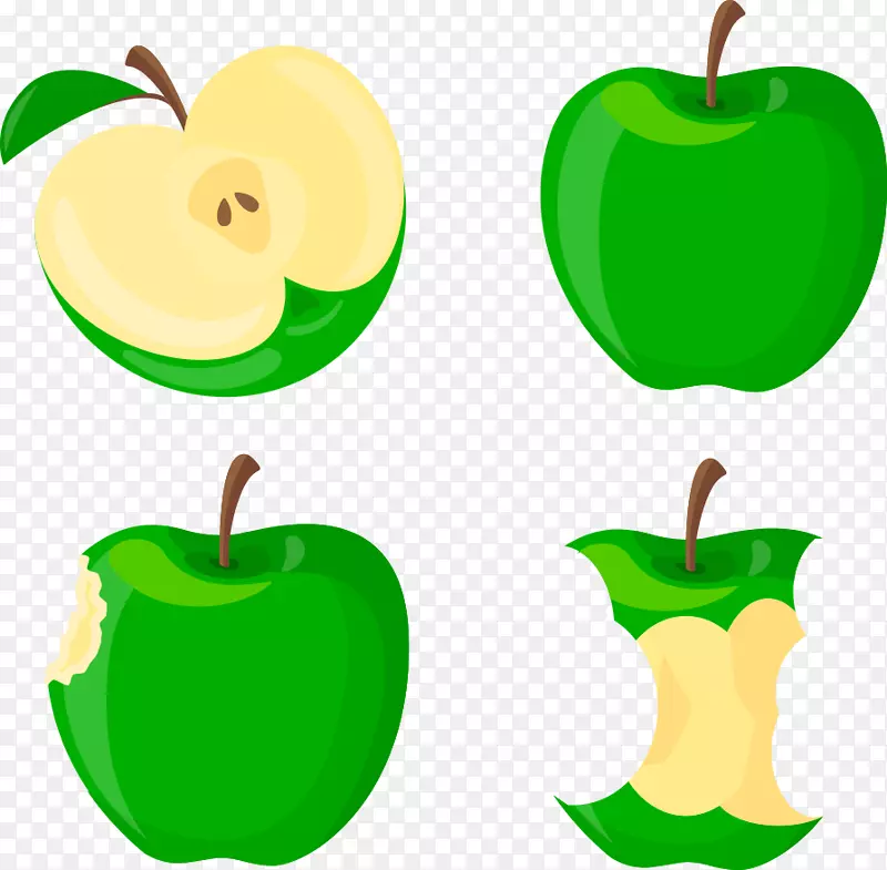 苹果剪贴画绿色苹果