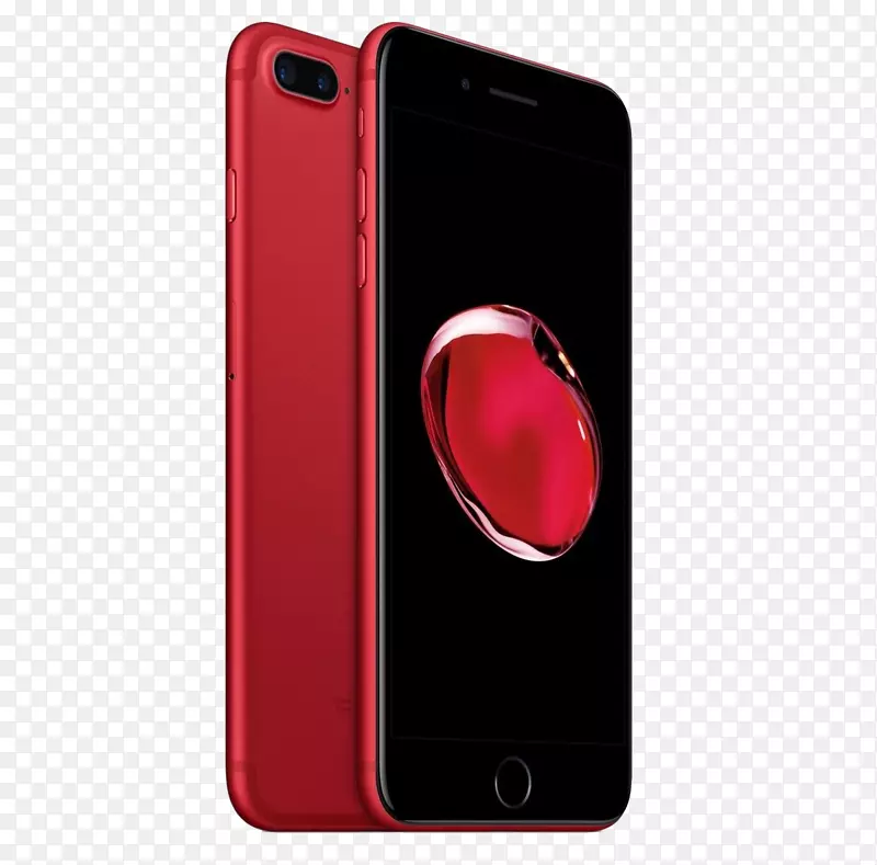 苹果产品红色智能手机iOS-苹果7红