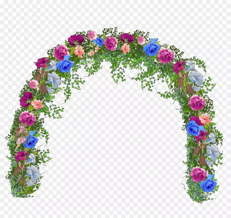 花卉设计花拱夹艺术-花拱门