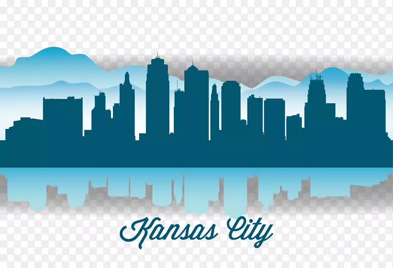 堪萨斯城天际线轮廓图-城市插图