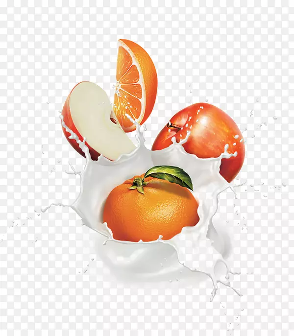 克莱门汀牛奶橘子-白牛奶喷溅免费资料下载