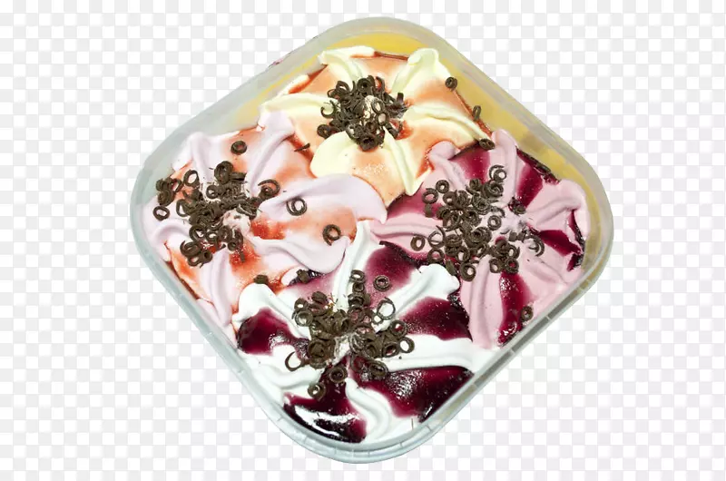 巧克力冰淇淋奶制品摄影.盘子上的牛奶布丁