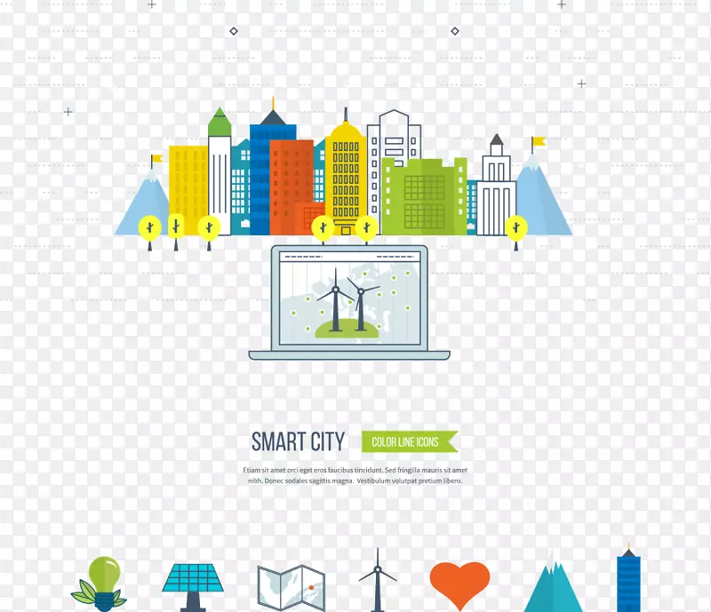环保型绿色智能城市-绿色城市