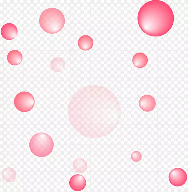 粉红圆泡