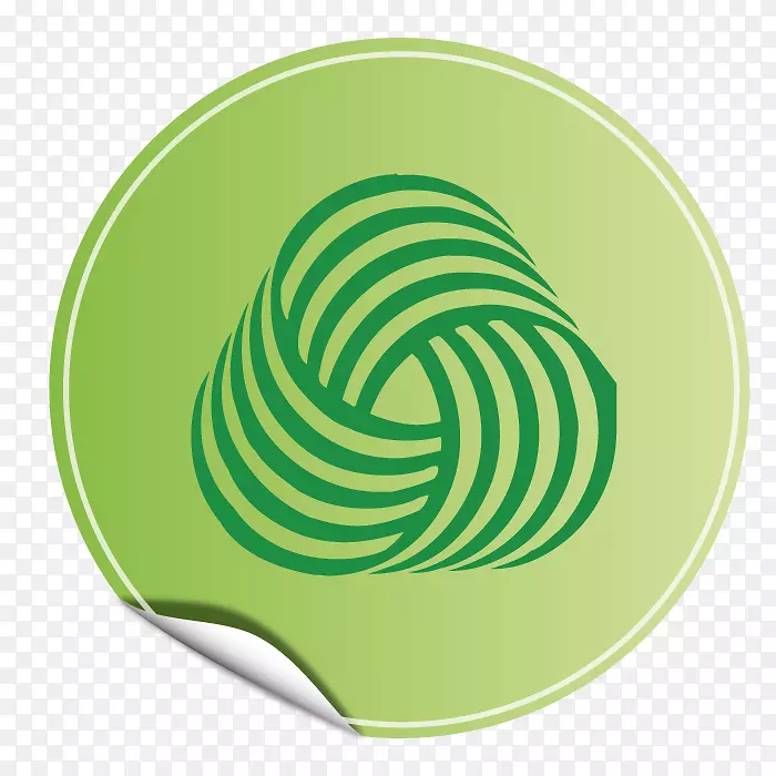 美利奴羊毛标记标志-圆形绿色圆圈标志