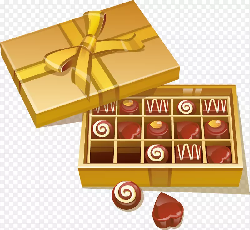 巧克力棒糖果夹艺术.巧克力图案手绘盒