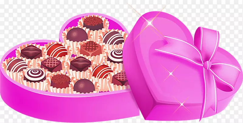 巧克力礼物情人节-紫色巧克力礼盒