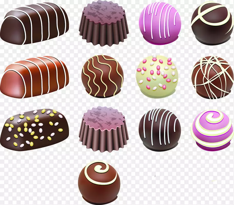 巧克力棒糖果夹艺术-美食形象素描卡通，巧克力