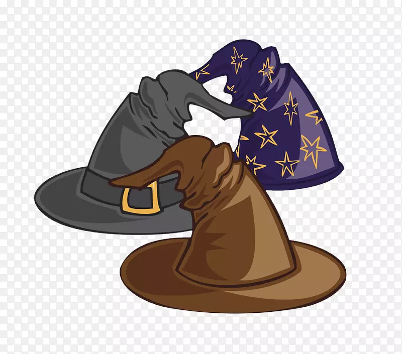 帽子魔术师插图-万圣节装饰帽