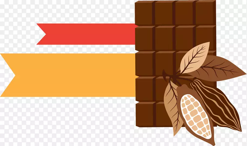 巧克力派巧克力食品棕色简单的巧克力横幅装饰图案
