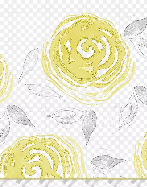 花卉设计水彩画黄色壁纸黄色玫瑰墙纸