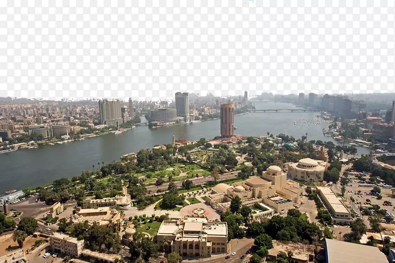 开罗塔尼罗河摄影-河畔城市景观
