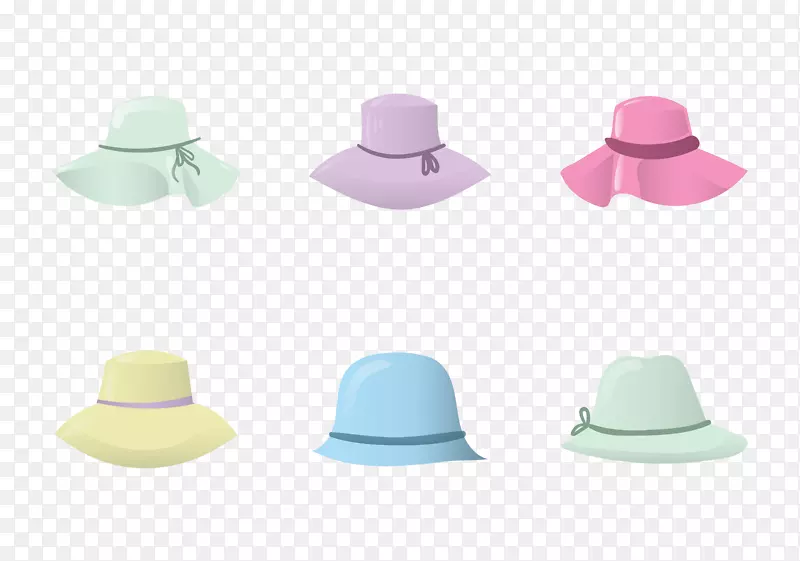 HAT图计算机文件-不同风格的女式帽子