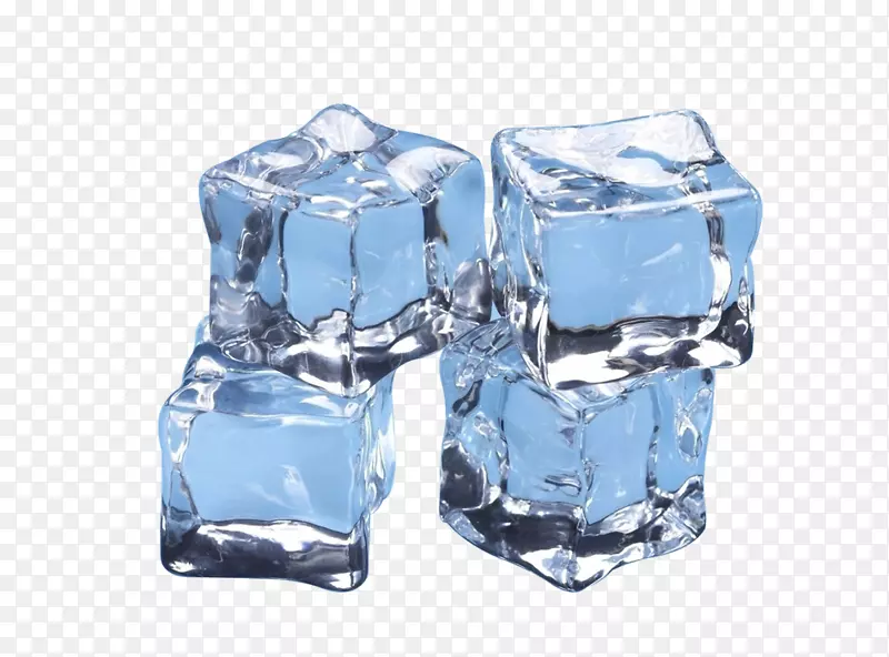 茶冰立方体干冰饮料结晶冰