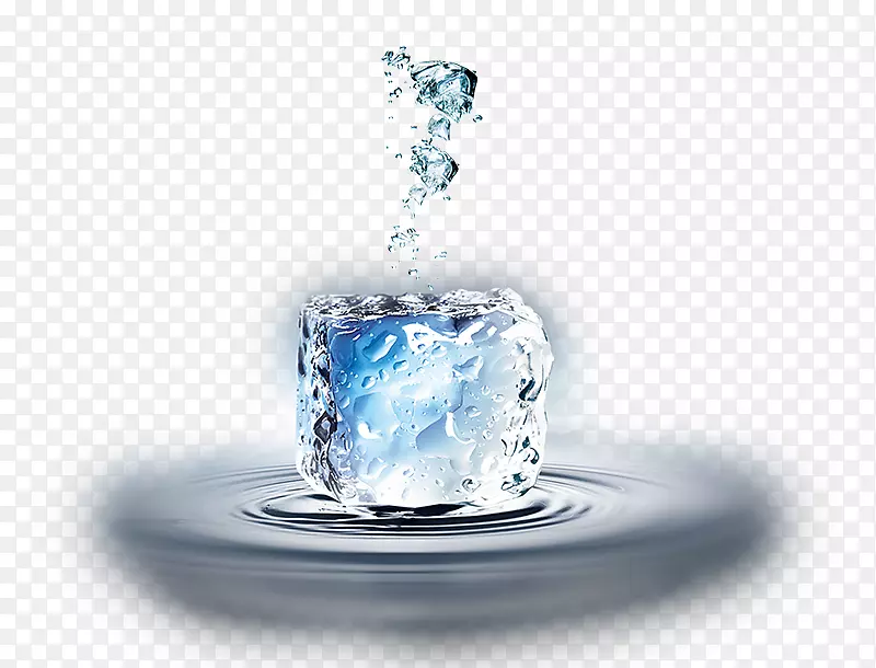 冰立方水创造力-冰上的创造性冰粒
