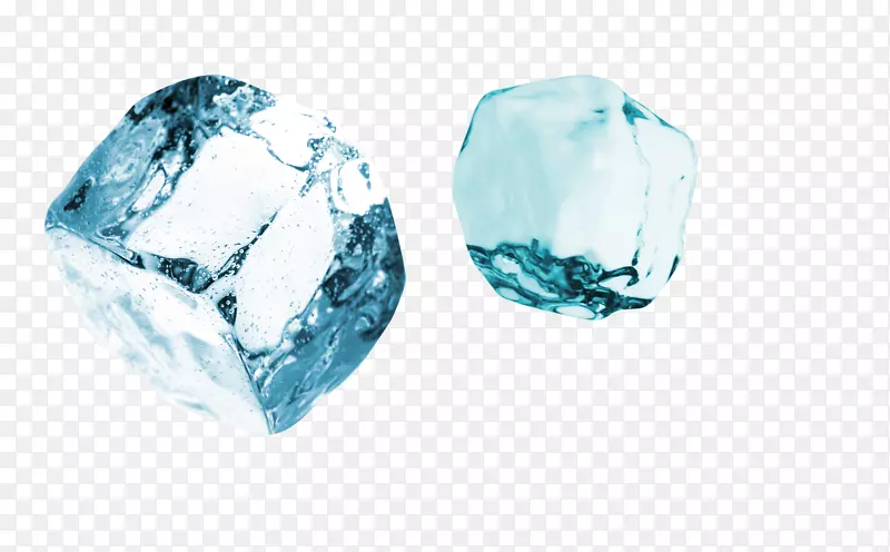 冰立方几何蓝色冰-冰