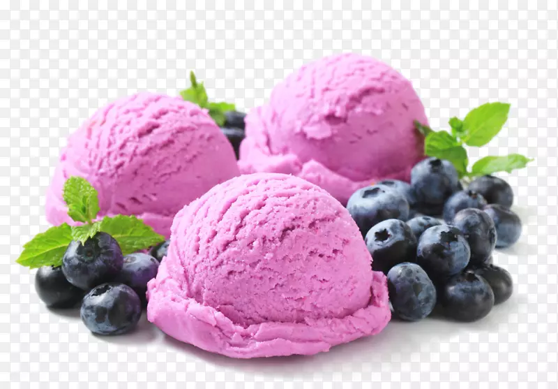 冰淇淋筒巧克力冰淇淋蓝莓葡萄冰淇淋
