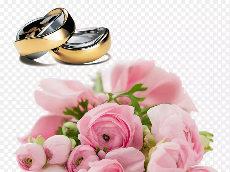 结婚戒指新娘花束玫瑰-结婚戒指玫瑰