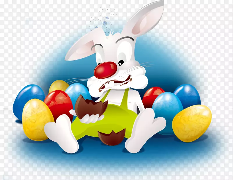 复活节兔子复活节蛋糕复活节彩蛋兔子
