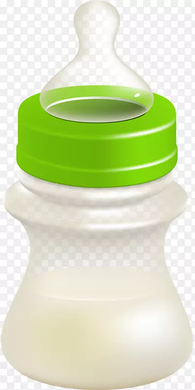 婴儿奶瓶奶嘴手绘瓶