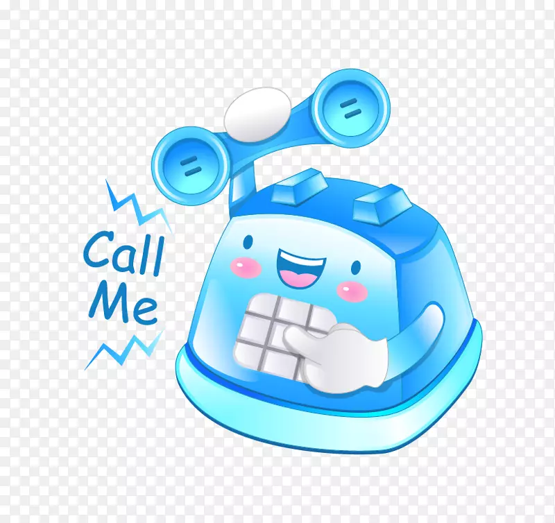 电话亭客户服务-蓝色电话