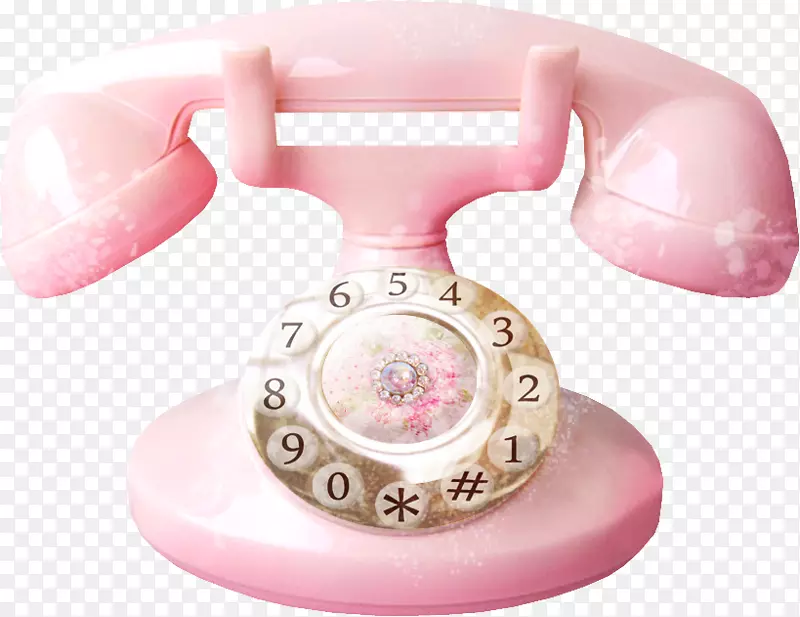 电话亭-漂亮的粉色手机