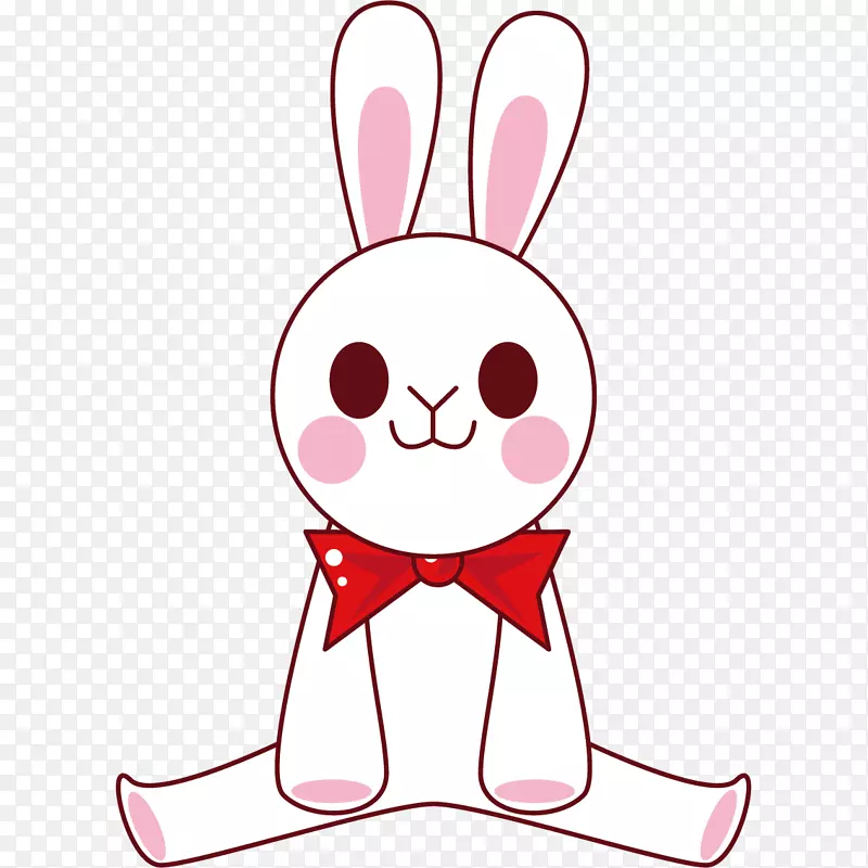 兔子复活节兔子剪贴画卡通手绘可爱兔子