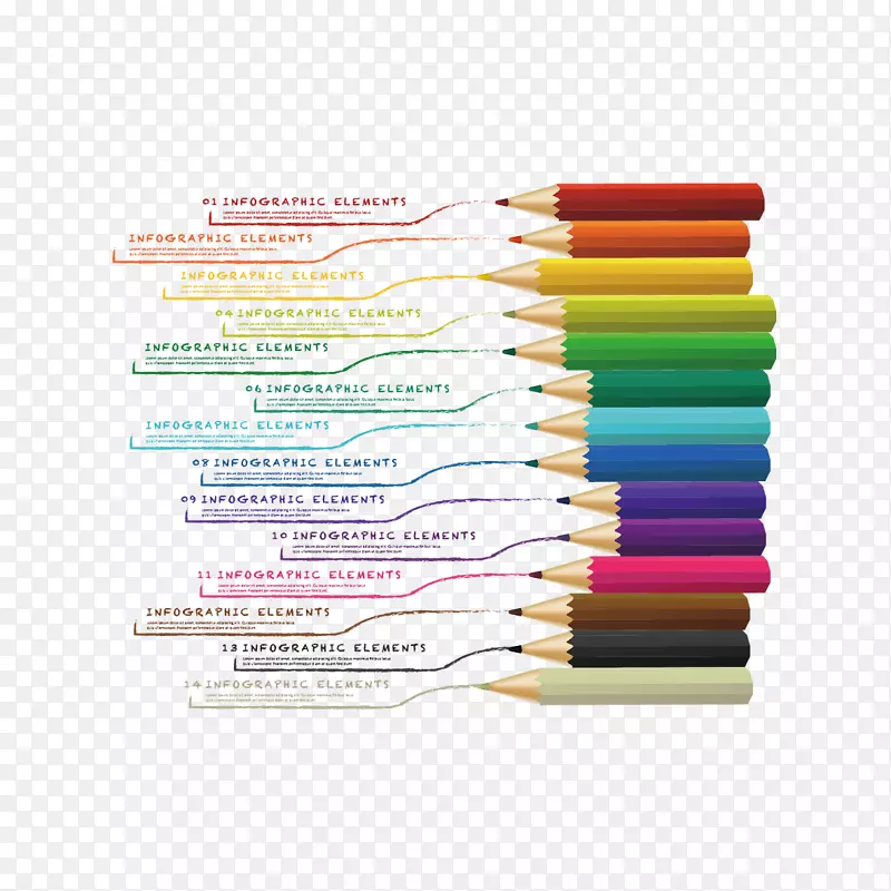彩色笔和彩色线