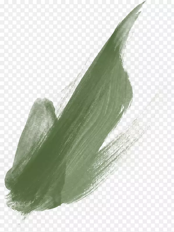 油漆刷绿色颜料.绿色颜料笔迹