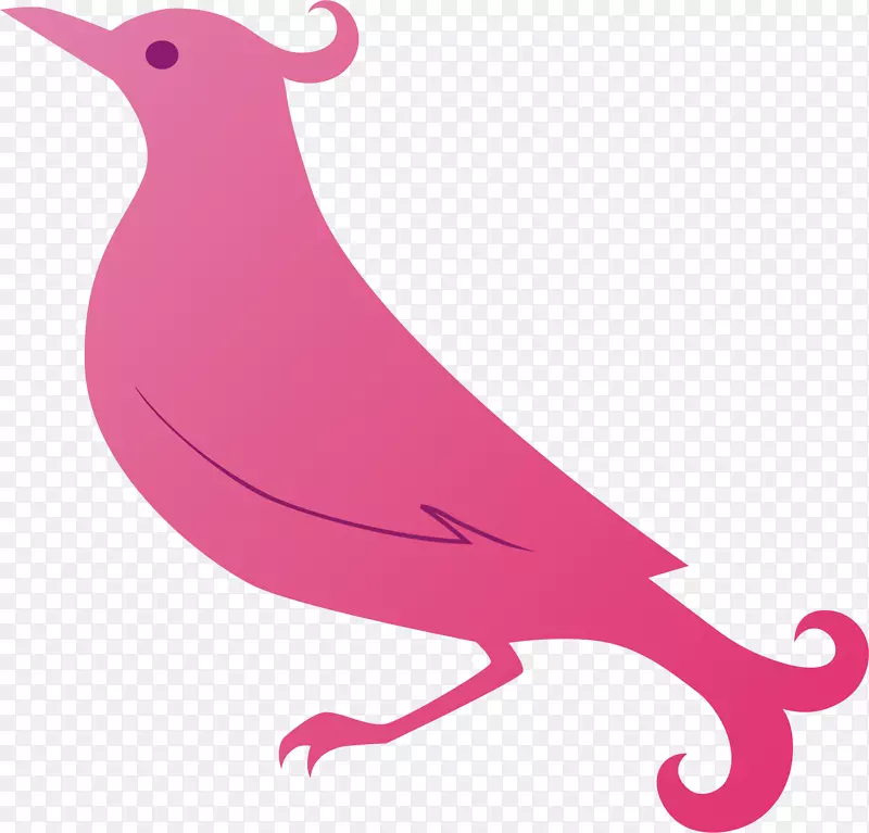 嘴夹艺术-紫色鹦鹉