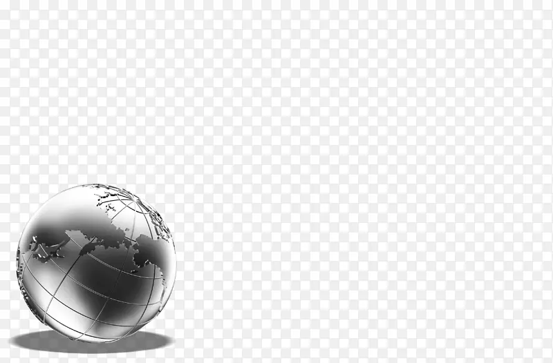 白色黑色球体-带经纬度网的银灰色立体地球