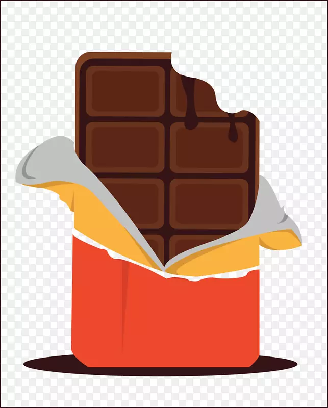 巧克力棒白巧克力奶油派橙色包装巧克力