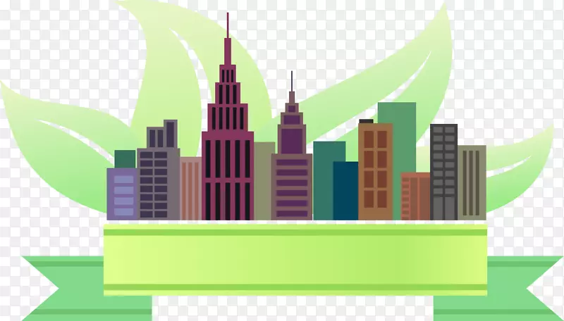 绿色生态图标-绿色城市