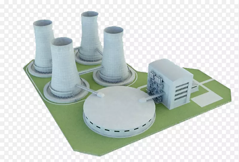 核电厂发电站能源发电.核能模型