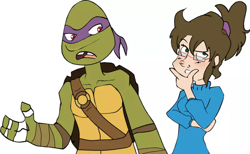 卡通YouTube剪辑艺术-带眼镜的卡通乌龟