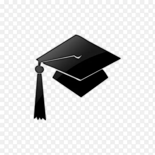 方形学术帽毕业典礼剪贴画-毕业帽PNG