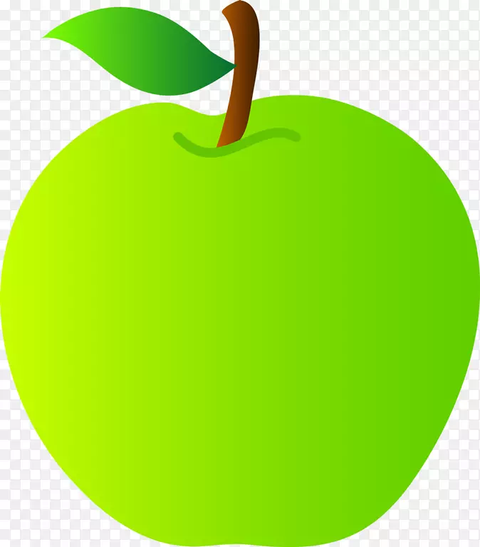 免费内容苹果剪贴画-绿色苹果剪贴画