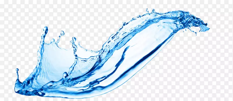 水股摄影插图.蓝色水