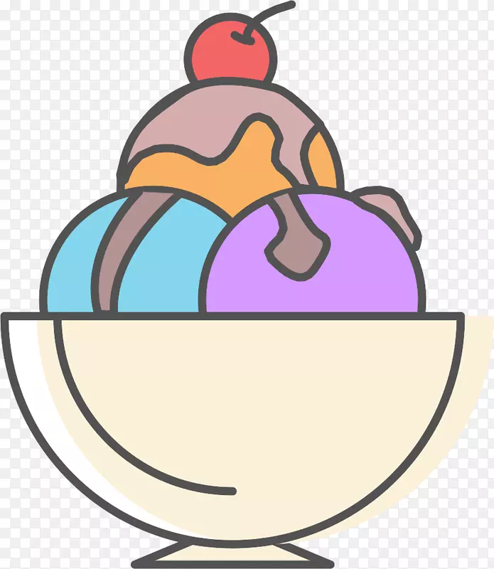 冰淇淋食品碗-一碗冰淇淋