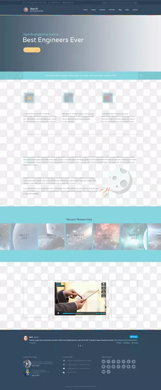Web模板网页设计网站-商务技术网站用户界面主题